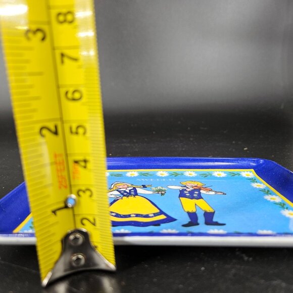 Vintage Swedish Decorative Tray Trinket Dish Gerhards Plastic Melamine 4" x 6" - Picture 10 of 10